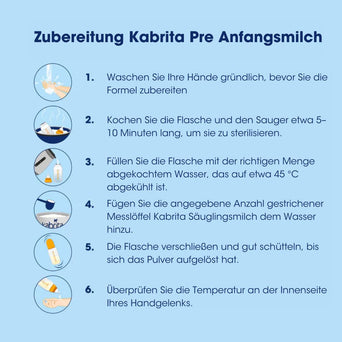 Kabrita 1 Pre Anfangsmilch mit HMO 800g Kabrita 1 Pre Anfangsmilch mit HMO 800g