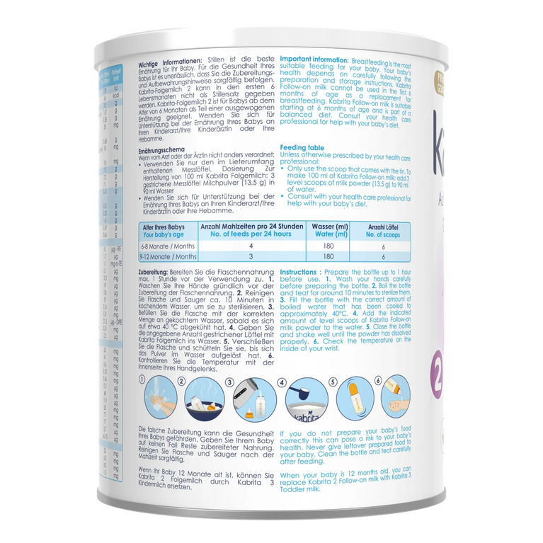 Kabrita 2 Folgemilch mit HMO 800g