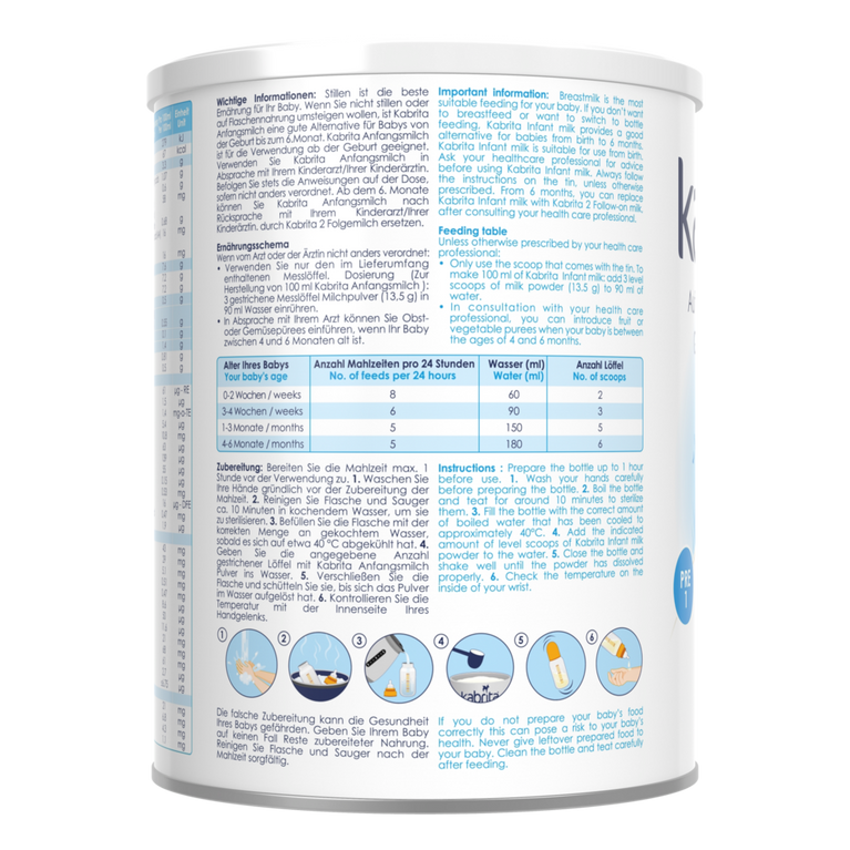 Kabrita 1 Pre Anfangsmilch 800g