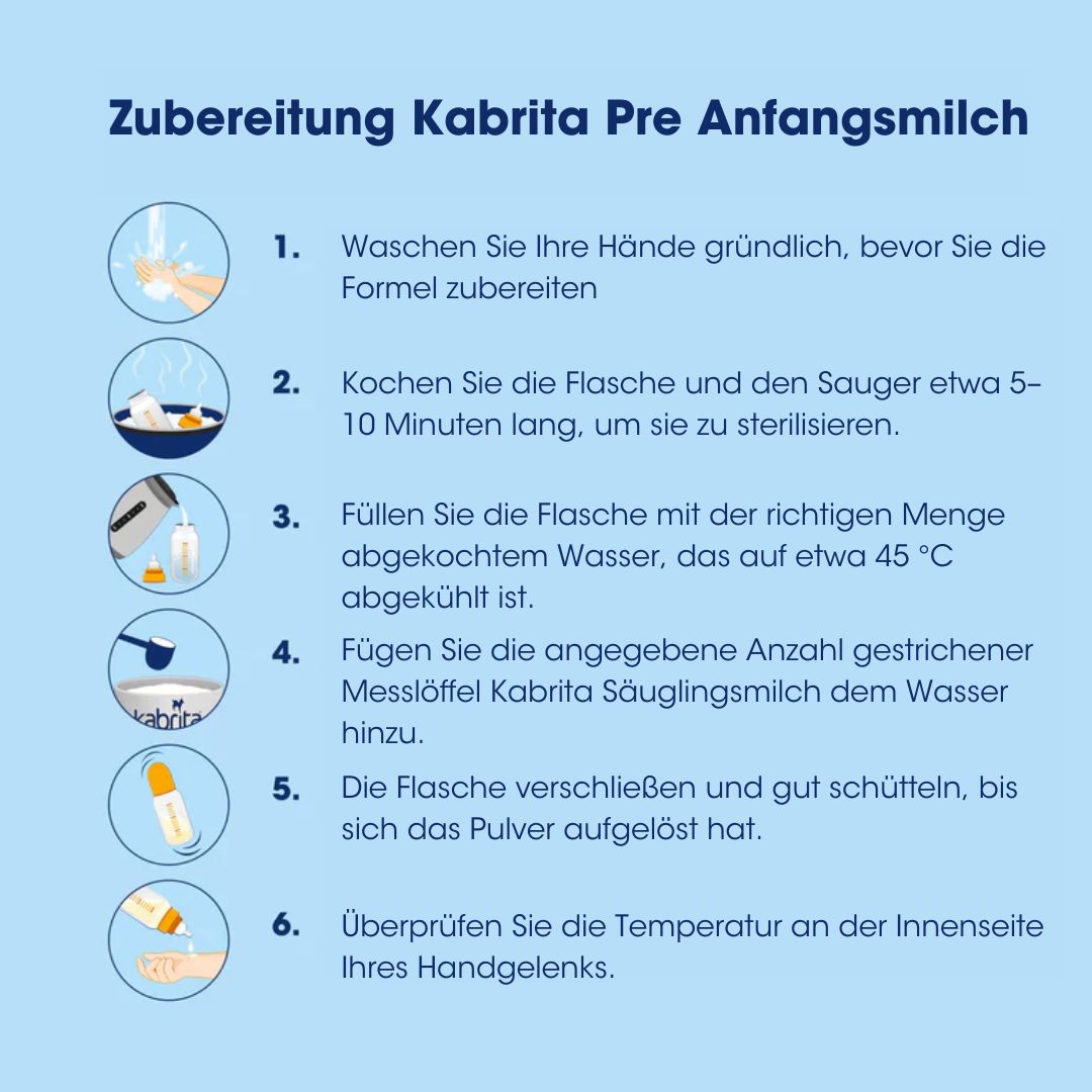 Kabrita 1 Pre Anfangsmilch 400g – Kabrita Deutschland