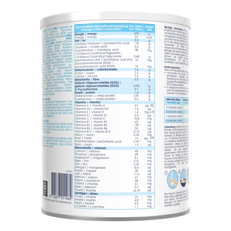 Kabrita 1 Pre Anfangsmilch 800g